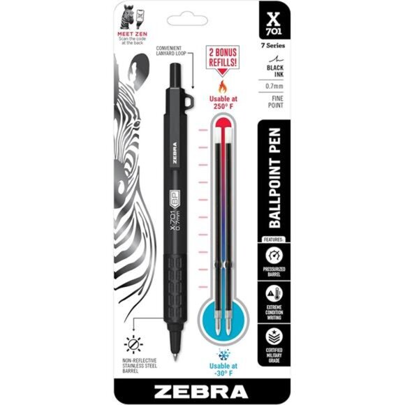 Zebra Pen Tactical Retractable Ballpoint Pen - Picture 1 of 7